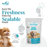 100% Natural Water Buffalo Cheek Roll Ring Dog Chew - Pack of 7 oz
