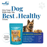 100% Natural Water Buffalo Knee Caps with Meat Dog Treats - Pack of 10