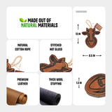 Natural Extra Tuff Toss & Chew Dog Toy - Bully Bull