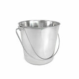 Heavy Duty Stainless Steel Flat Bucket - 6 Quart