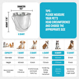 Heavy Duty Stainless Steel Flat Bucket - 6 Quart
