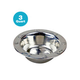 Stainless Steel Regular Embossed Feeding Bowl - 3 quart