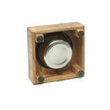 Single Wooden Diner With Removable Stainless Steel  Bowl